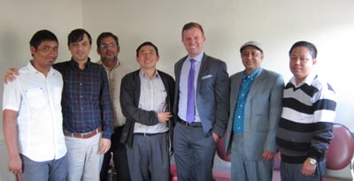 Kyle Kutuchief and BCAA Officers